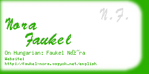 nora faukel business card